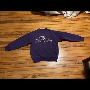 Medium purple crew neck